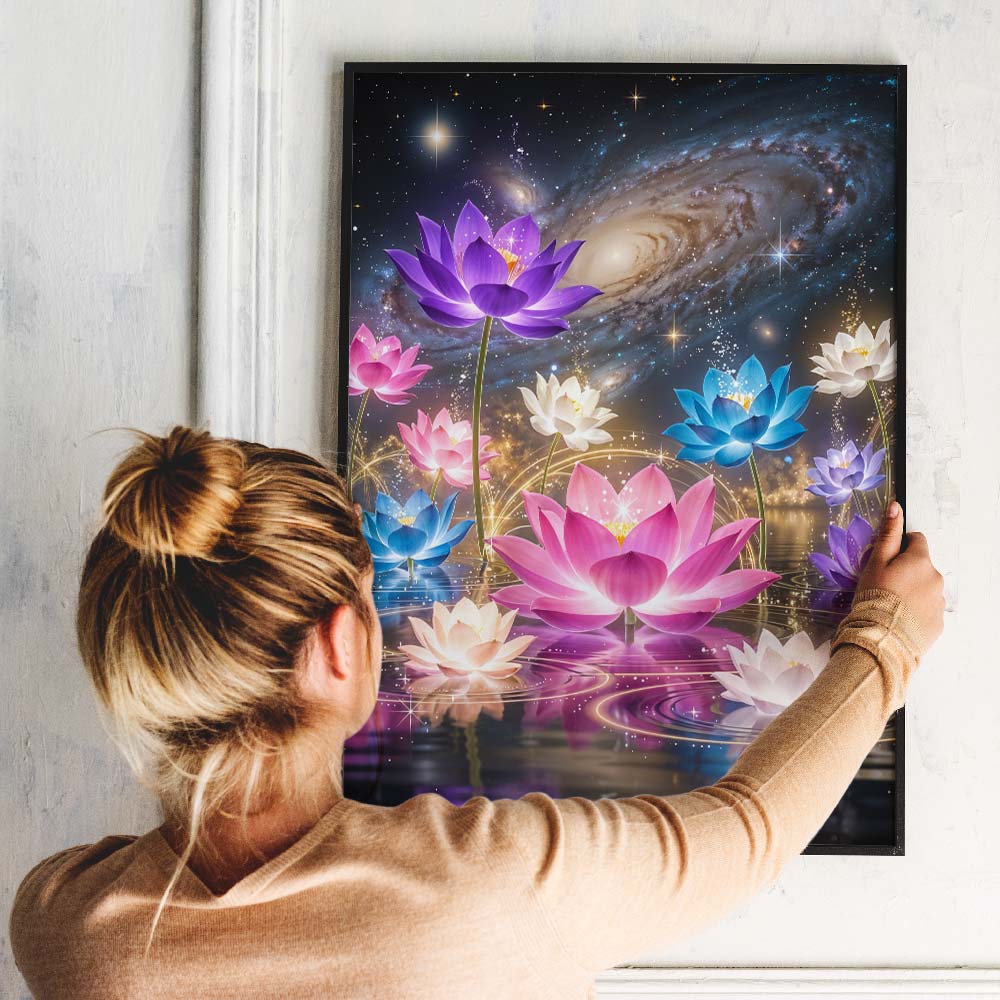 5D Diamond Painting – Lotus Galaxy