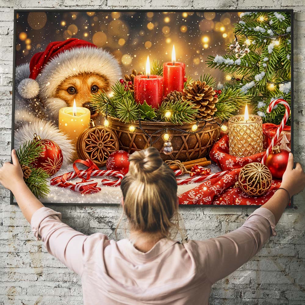 5D Diamond Painting – Lumi – Weihnachtszauber im Kerzenlicht Unique-Diamond