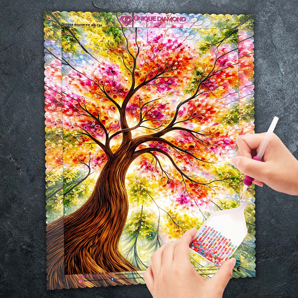 5D Diamond Painting – Lumina Blütenbaum der Farben