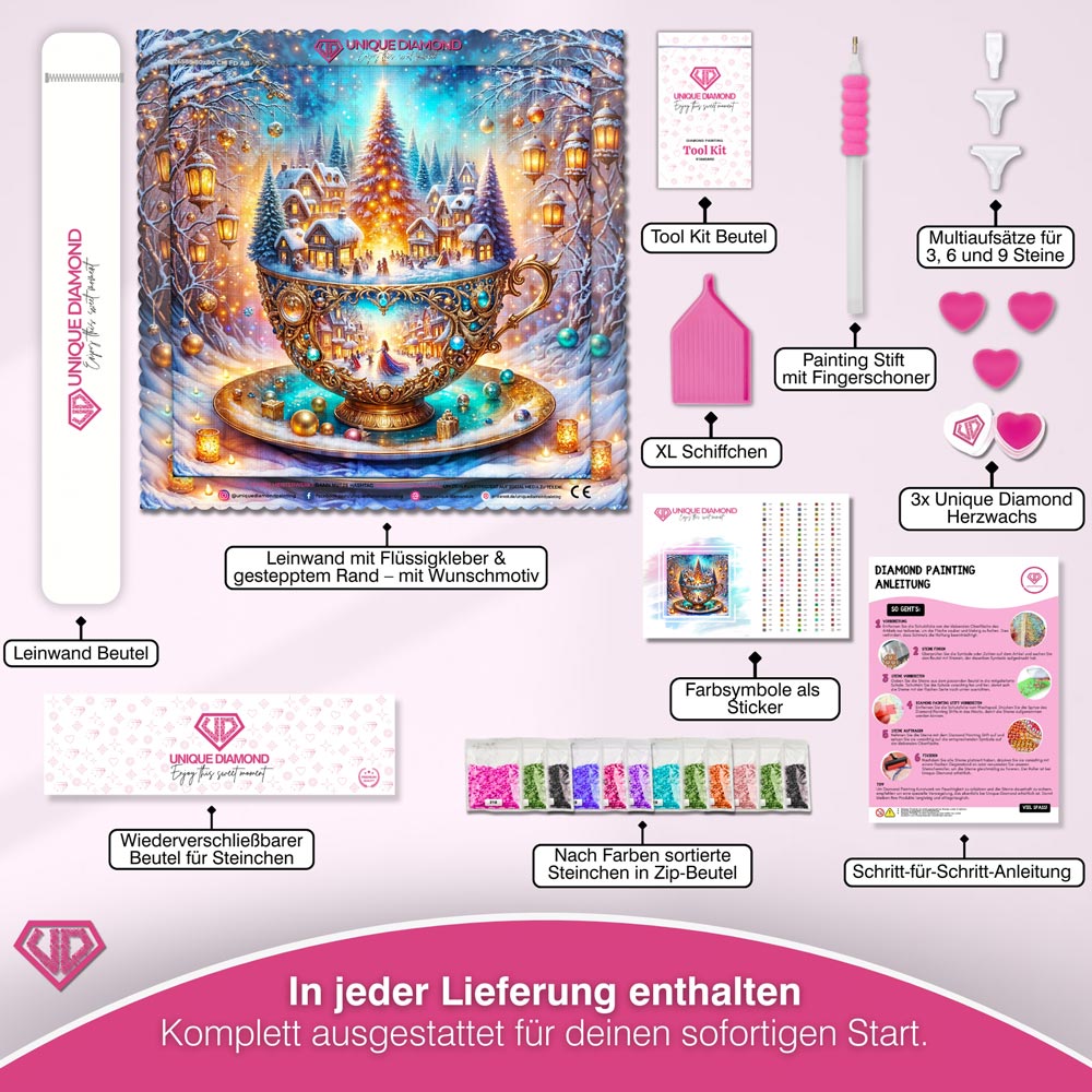 5D Diamond Painting – Lumina’s Winterträumerei Unique-Diamond