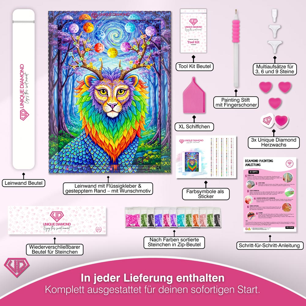 5D Diamond Painting – Lumora der Wächter der Farben