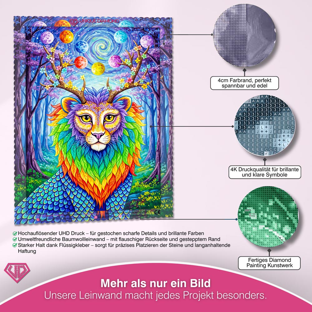 5D Diamond Painting – Lumora der Wächter der Farben