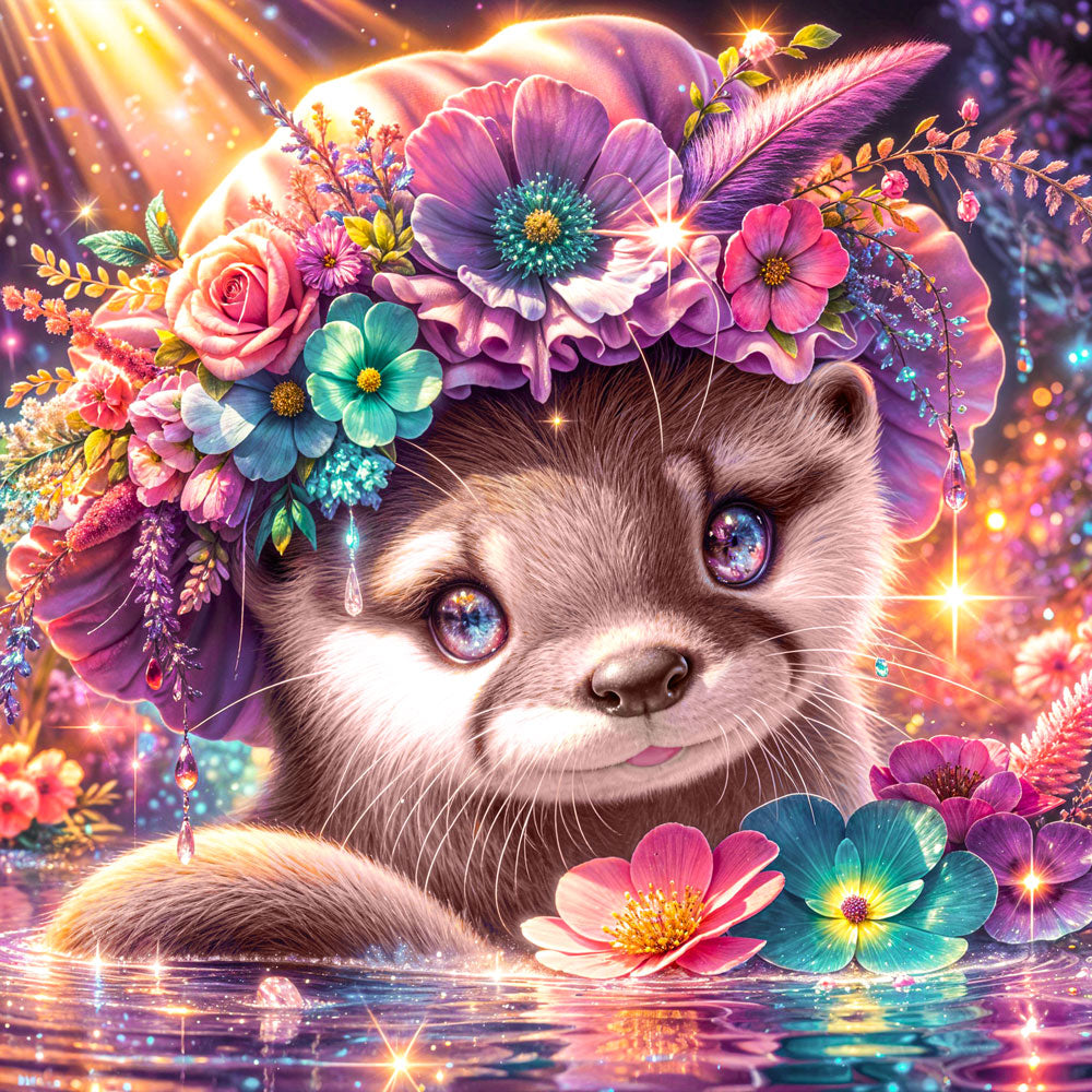 5D Diamond Painting – Märchenhafter Otterzauber, Unique-Diamond