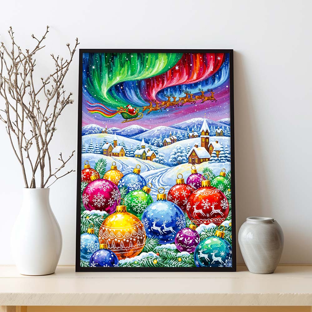 5D Diamond Painting – Magie der Nordlichtnacht