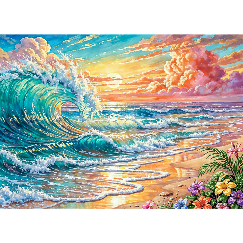 5D Diamond Painting – Magie der Welle, Unique-Diamond