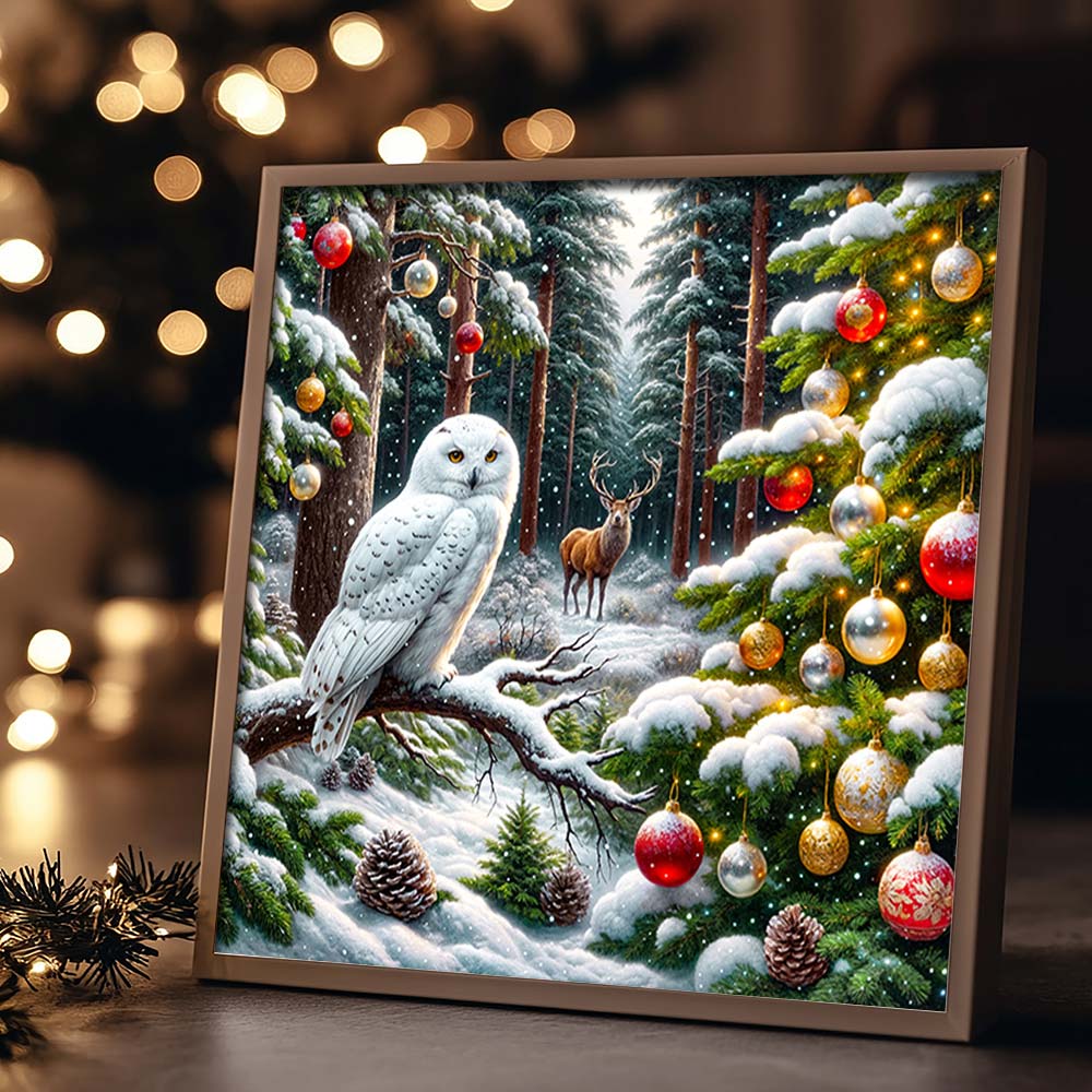 5D Diamond Painting – Magischer Winterwald, Unique-Diamond