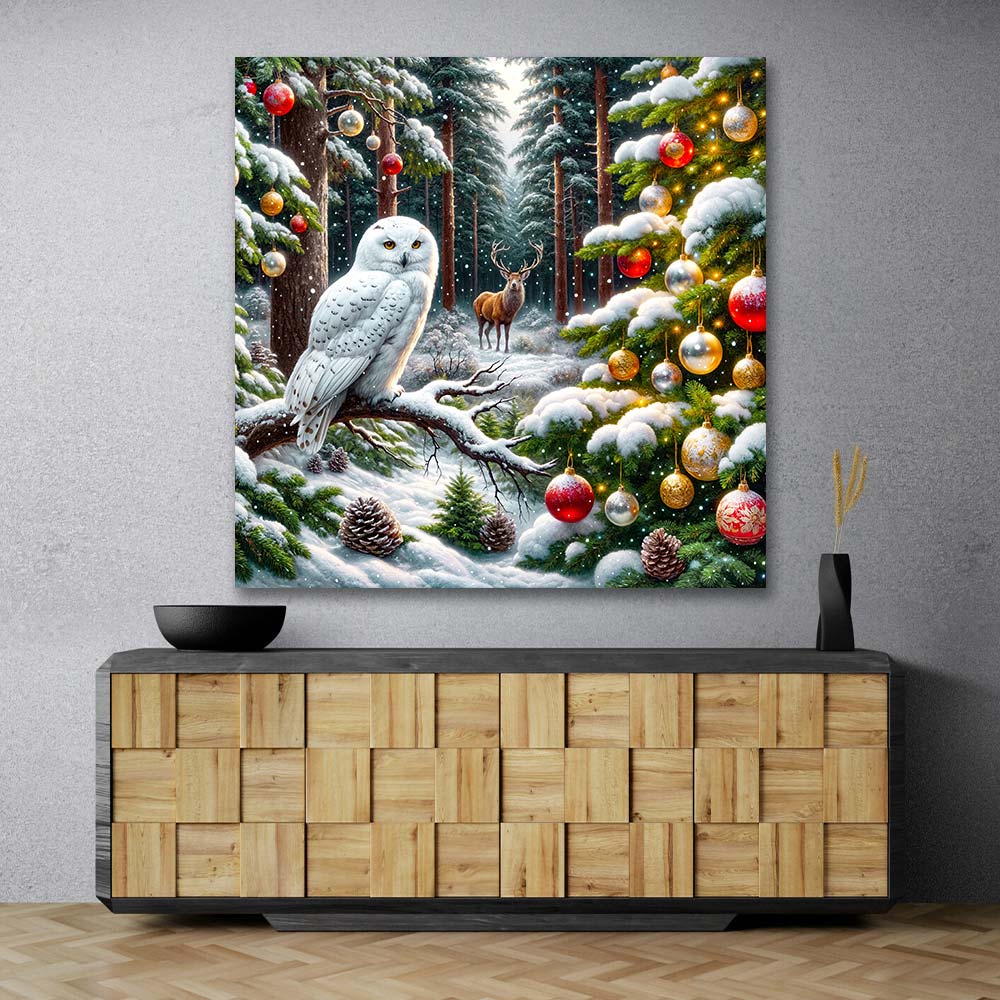 5D Diamond Painting – Magischer Winterwald, Unique-Diamond