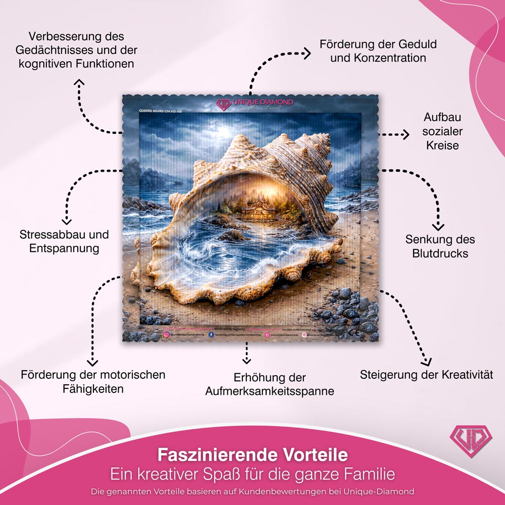 5D Diamond Painting – Kosmische Lotus-Elegie