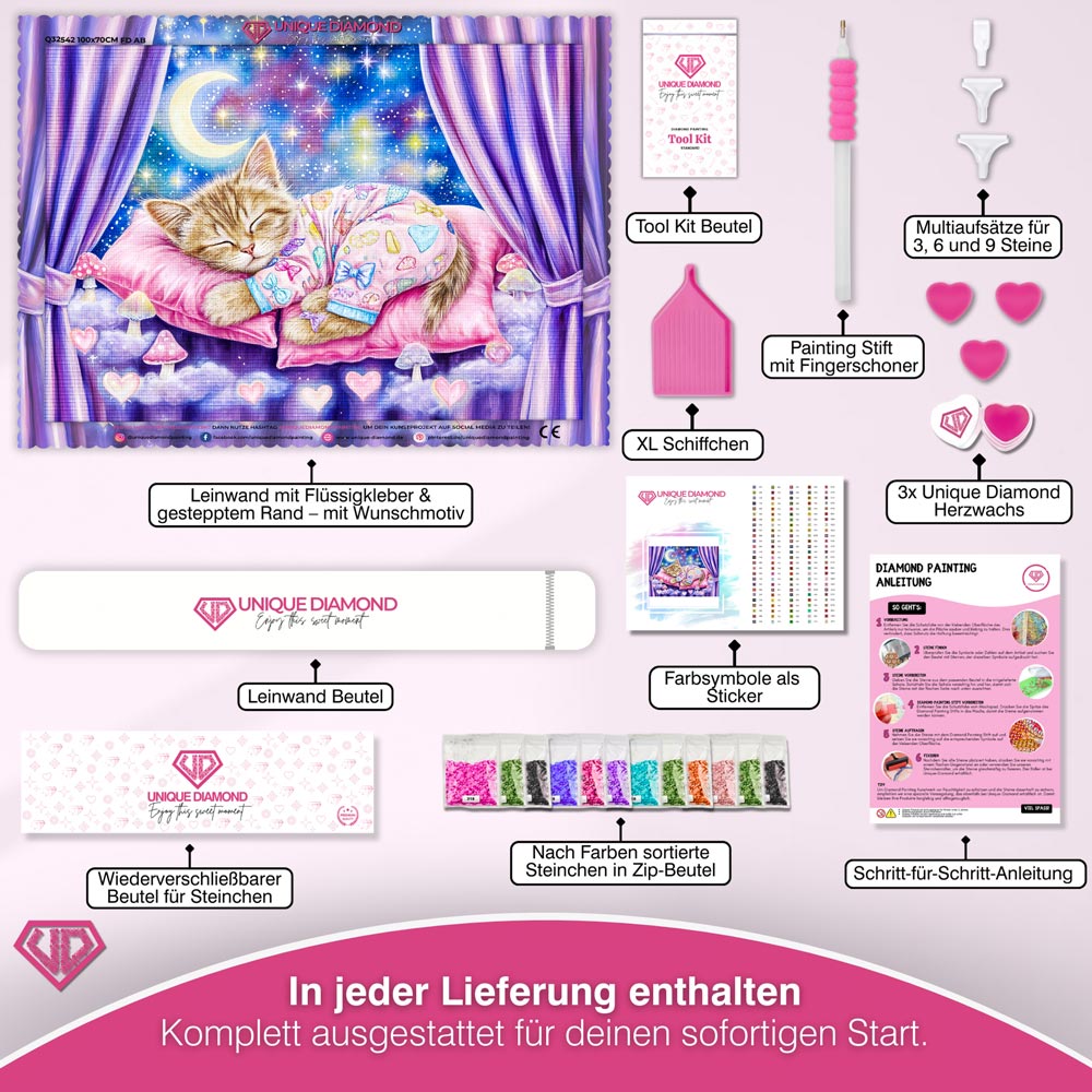 5D Diamond Painting – Maja in der Traumwolke