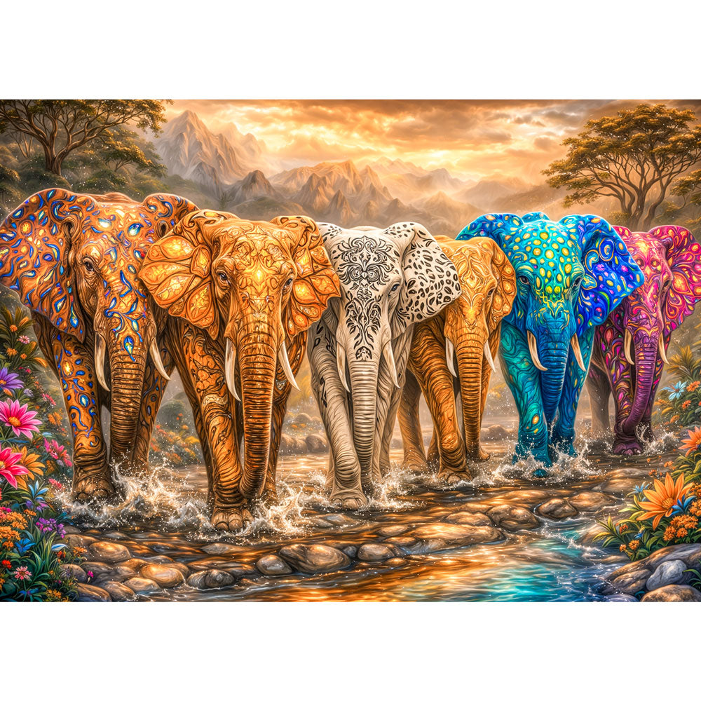 5D Diamond Painting – March of Colors Unique-Diamond