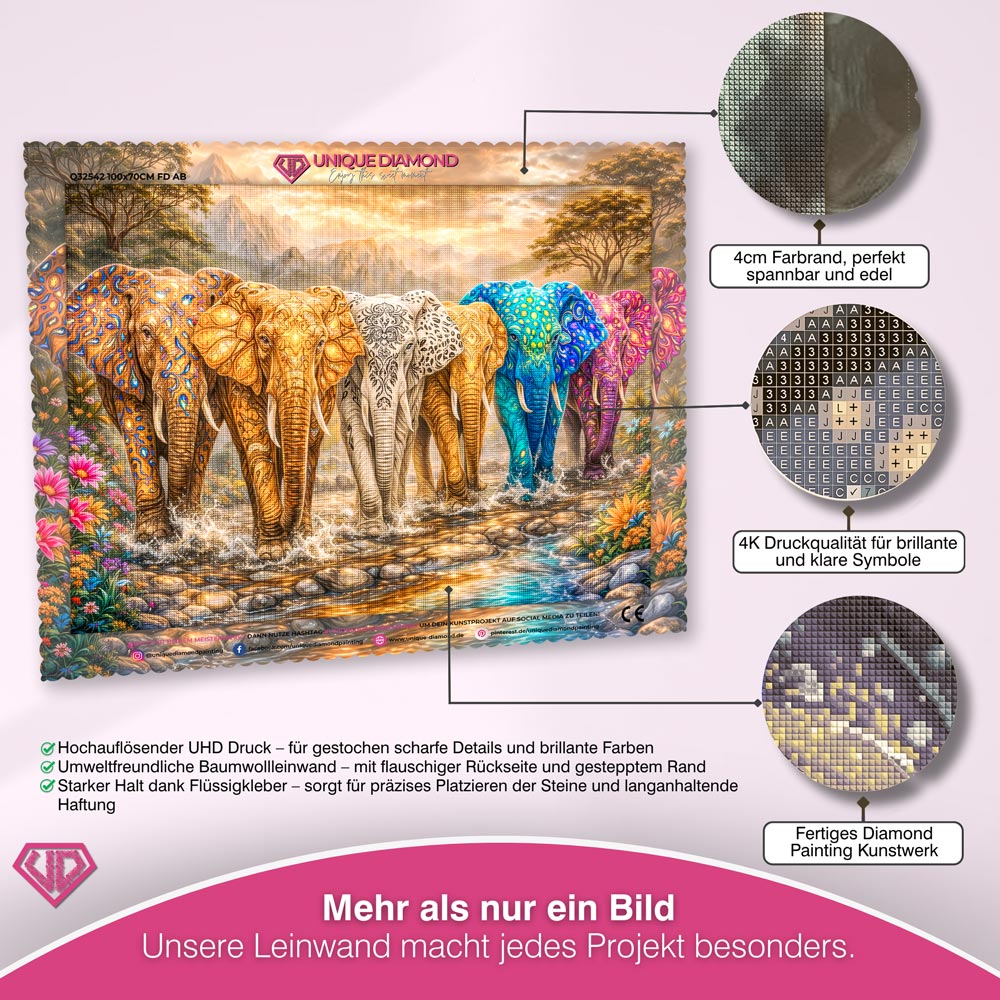 5D Diamond Painting – March of Colors Unique-Diamond