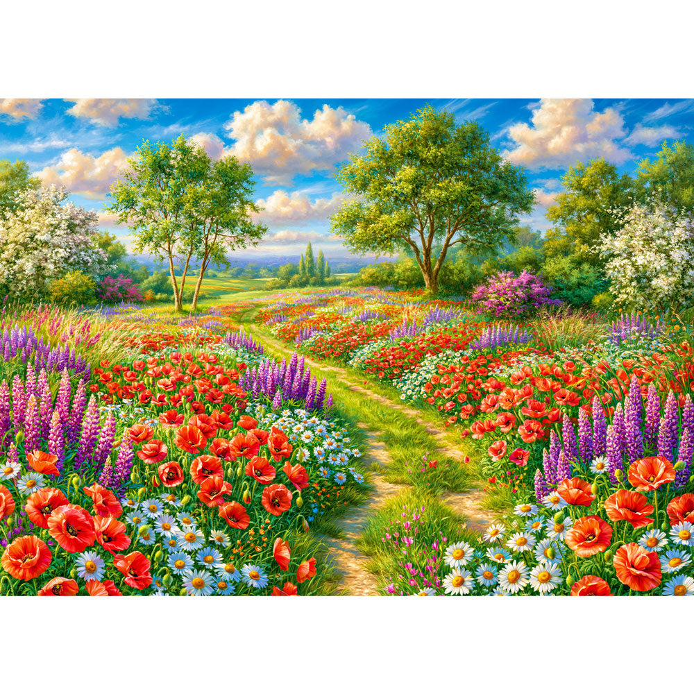 5D Diamond Painting – Maries blühender Sommerpfad | Unique Diamond