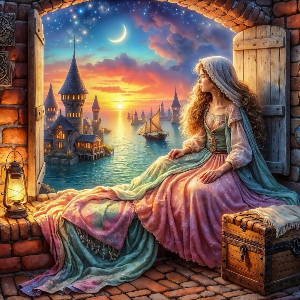 5D Diamond Painting – Melodie des Sonnenmonds Unique-Diamond