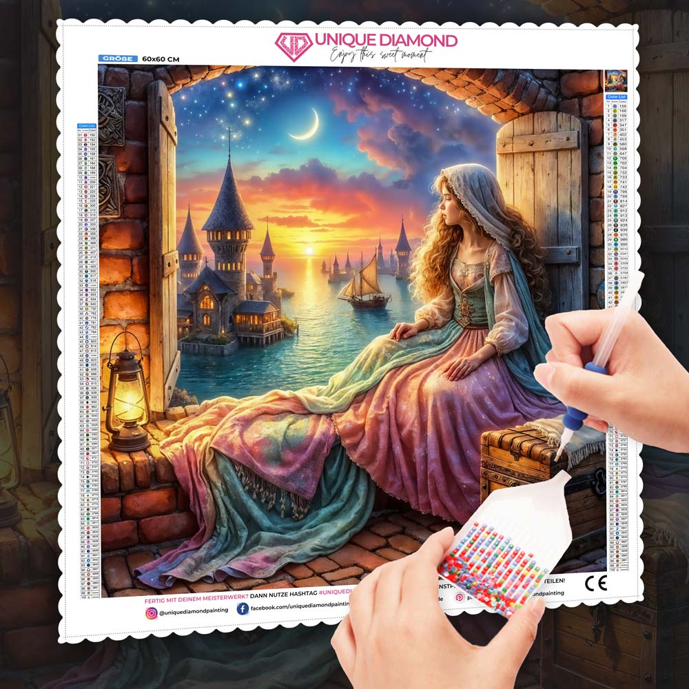 5D Diamond Painting – Melodie des Sonnenmonds Unique-Diamond