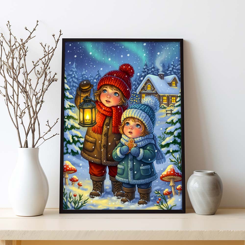 5D Diamond Painting – Mia und Lenny im Lichterzauber
