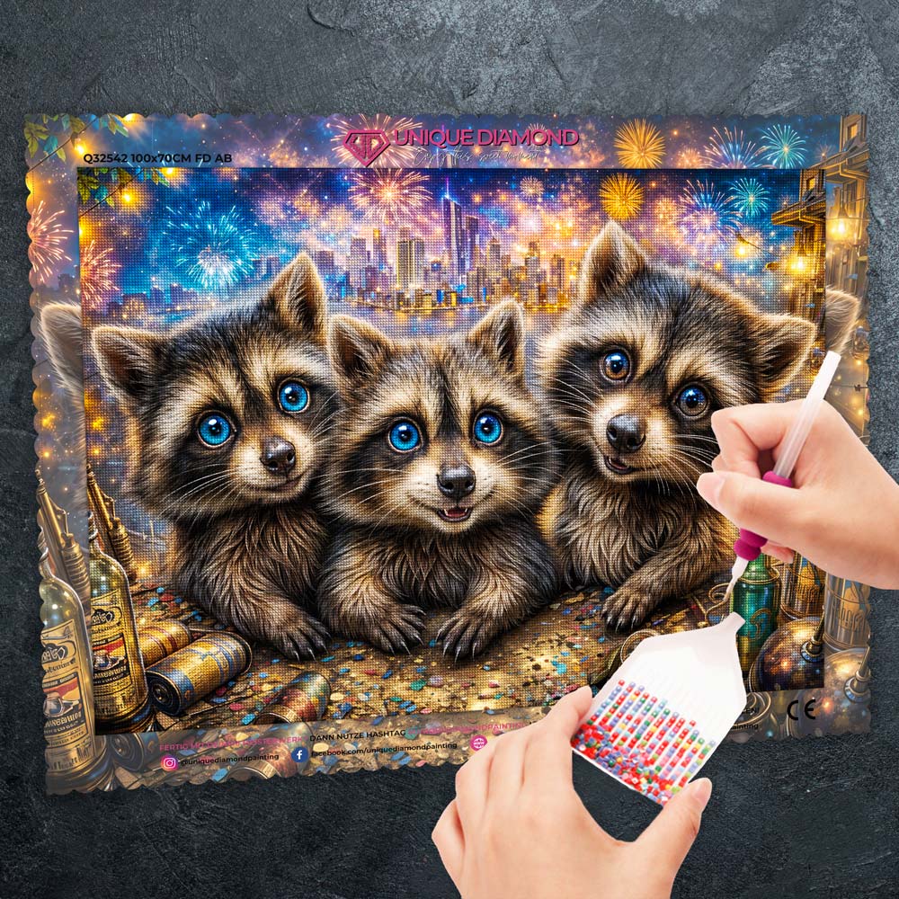 5D Diamond Painting – Midnight Mischief Unique-Diamond