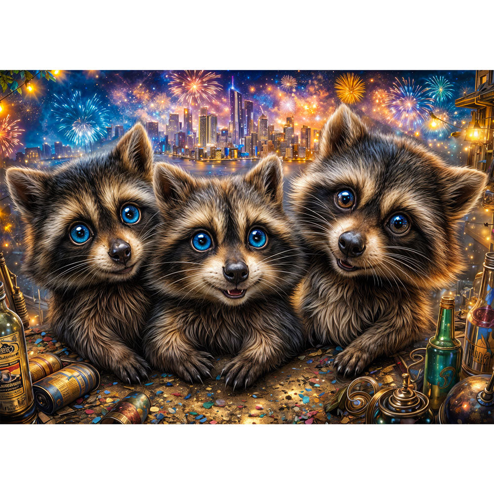 5D Diamond Painting – Midnight Mischief, Unique-Diamond