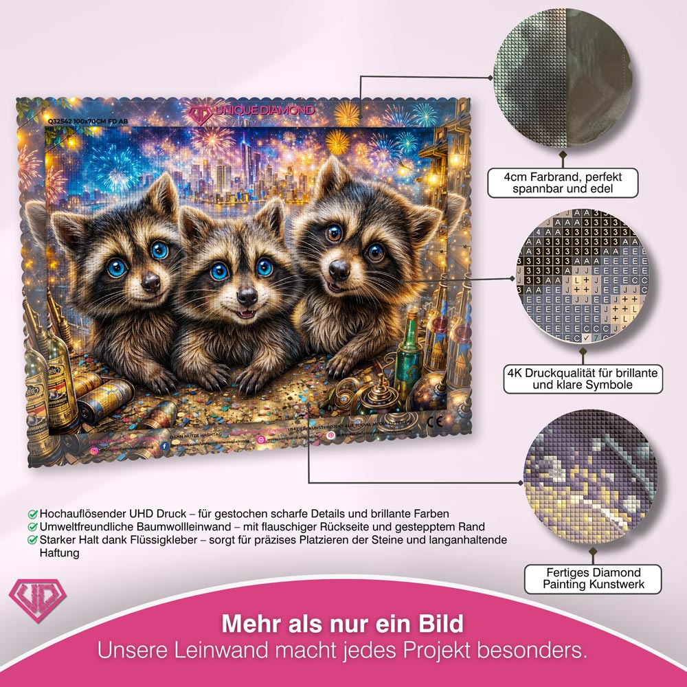 5D Diamond Painting – Midnight Mischief Unique-Diamond