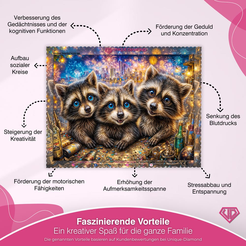 5D Diamond Painting – Midnight Mischief Unique-Diamond