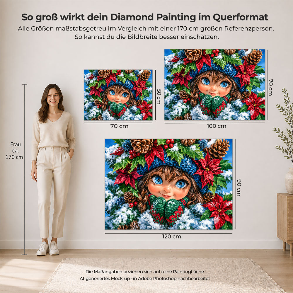 5D Diamond Painting – Mila im Weihnachtszauber