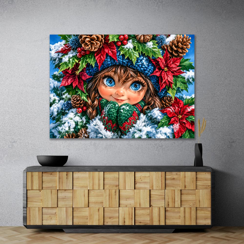 5D Diamond Painting – Mila im Weihnachtszauber