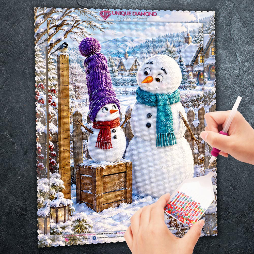 5D Diamond Painting – Mit Zipfelmütze ganz groß