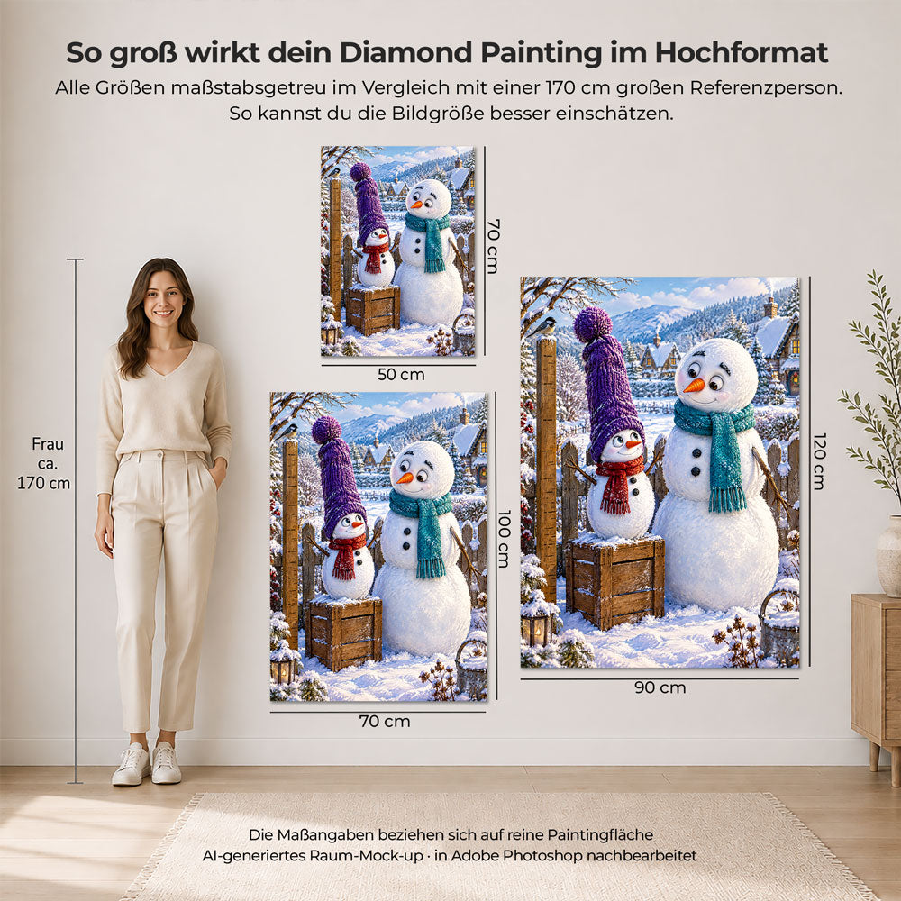 5D Diamond Painting – Mit Zipfelmütze ganz groß