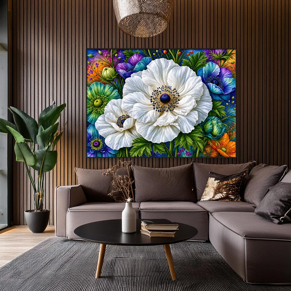 5D Diamond Painting – Moonlight Ivory Garden