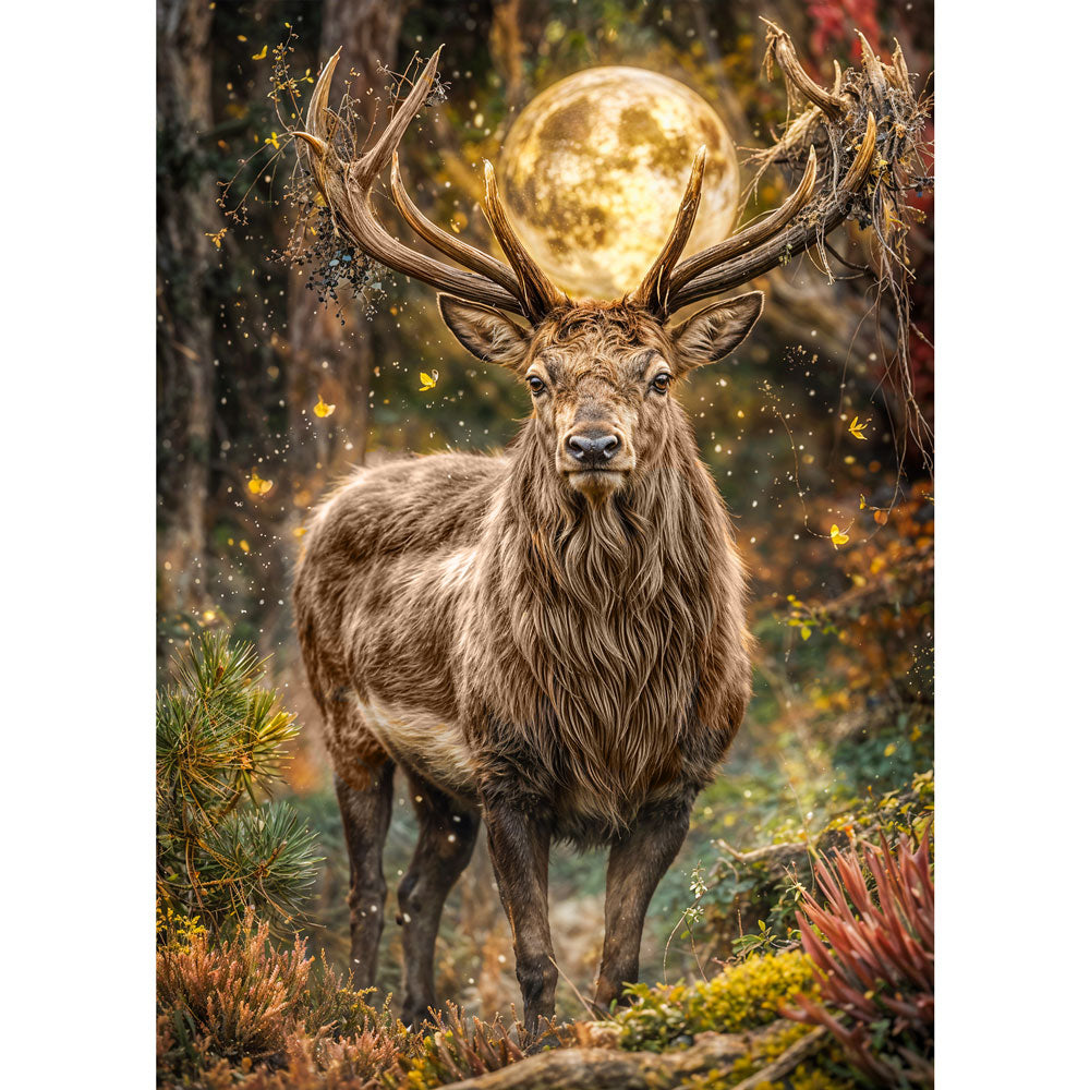 5D Diamond Painting – Moonlit Majesty, Unique-Diamond