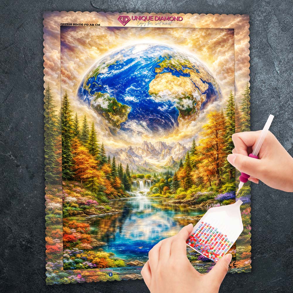 5D Diamond Painting – Mother Earth Harmony, Unique-Diamond