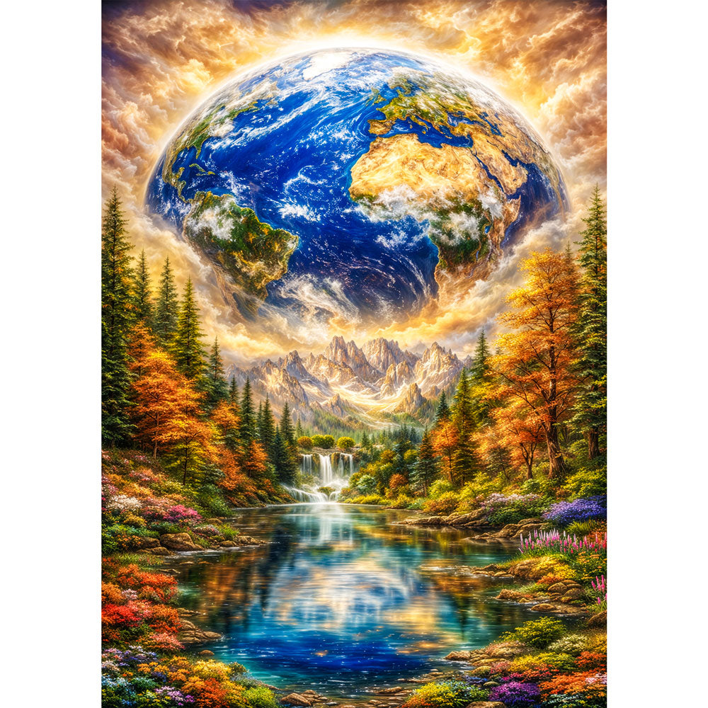 5D Diamond Painting – Mother Earth Harmony, Unique-Diamond