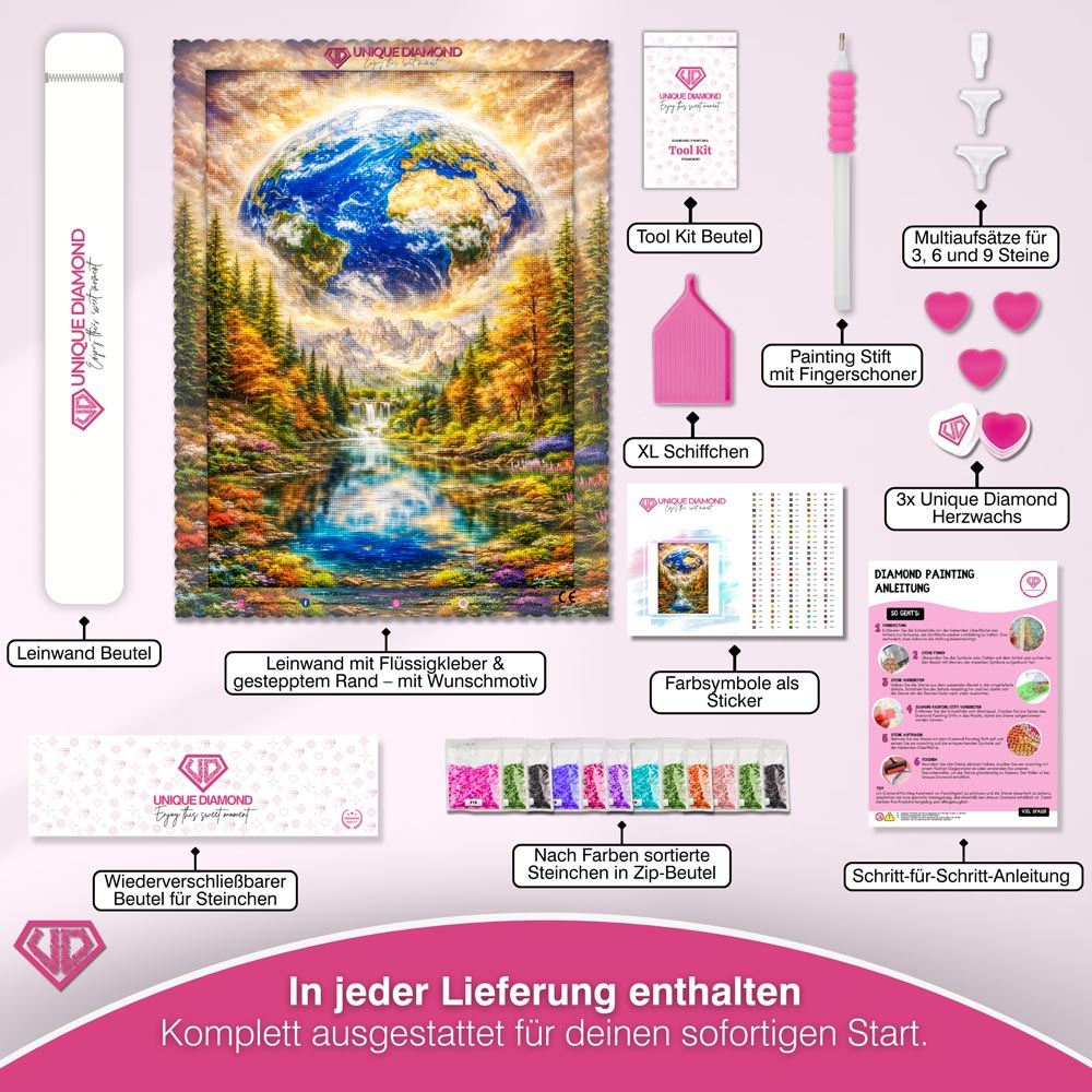 5D Diamond Painting – Mother Earth Harmony, Unique-Diamond