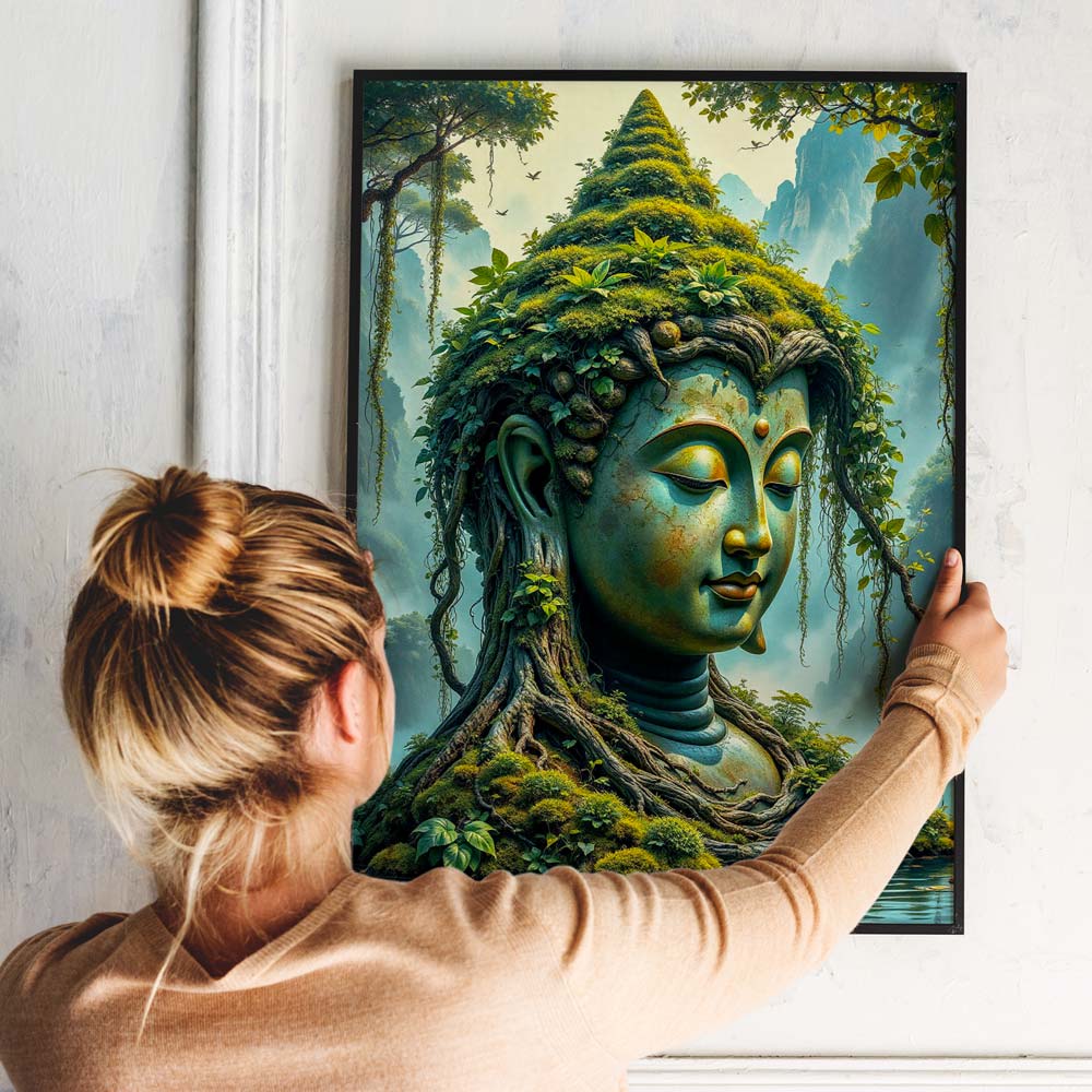 5D Diamond Painting – Naturverbundener Buddha, Unique-Diamond