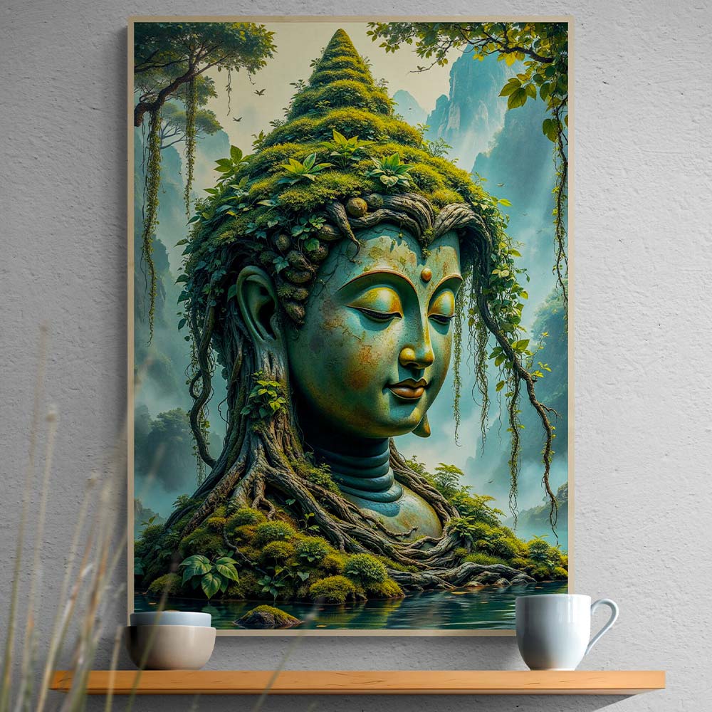 5D Diamond Painting – Naturverbundener Buddha, Unique-Diamond