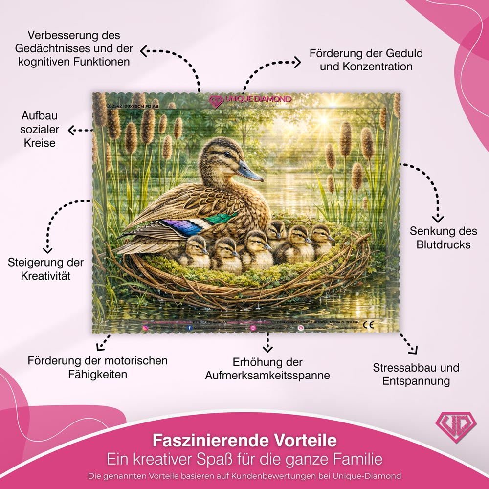 5D Diamond Painting – Nestled in Love Unique-Diamond