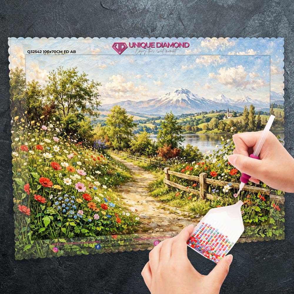 5D Diamond Painting – Path of Serenity Unique-Diamond