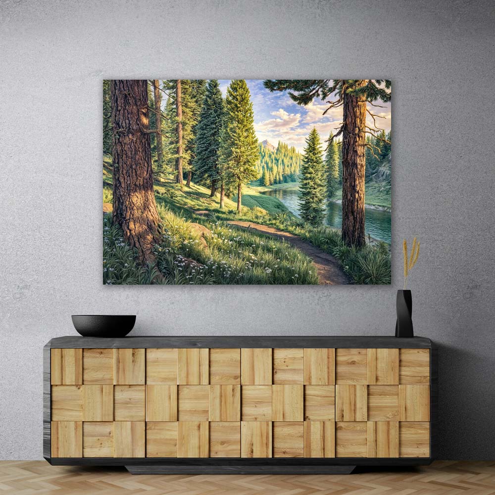 5D Diamond Painting – Pfad der Morgenstille, Unique-Diamond