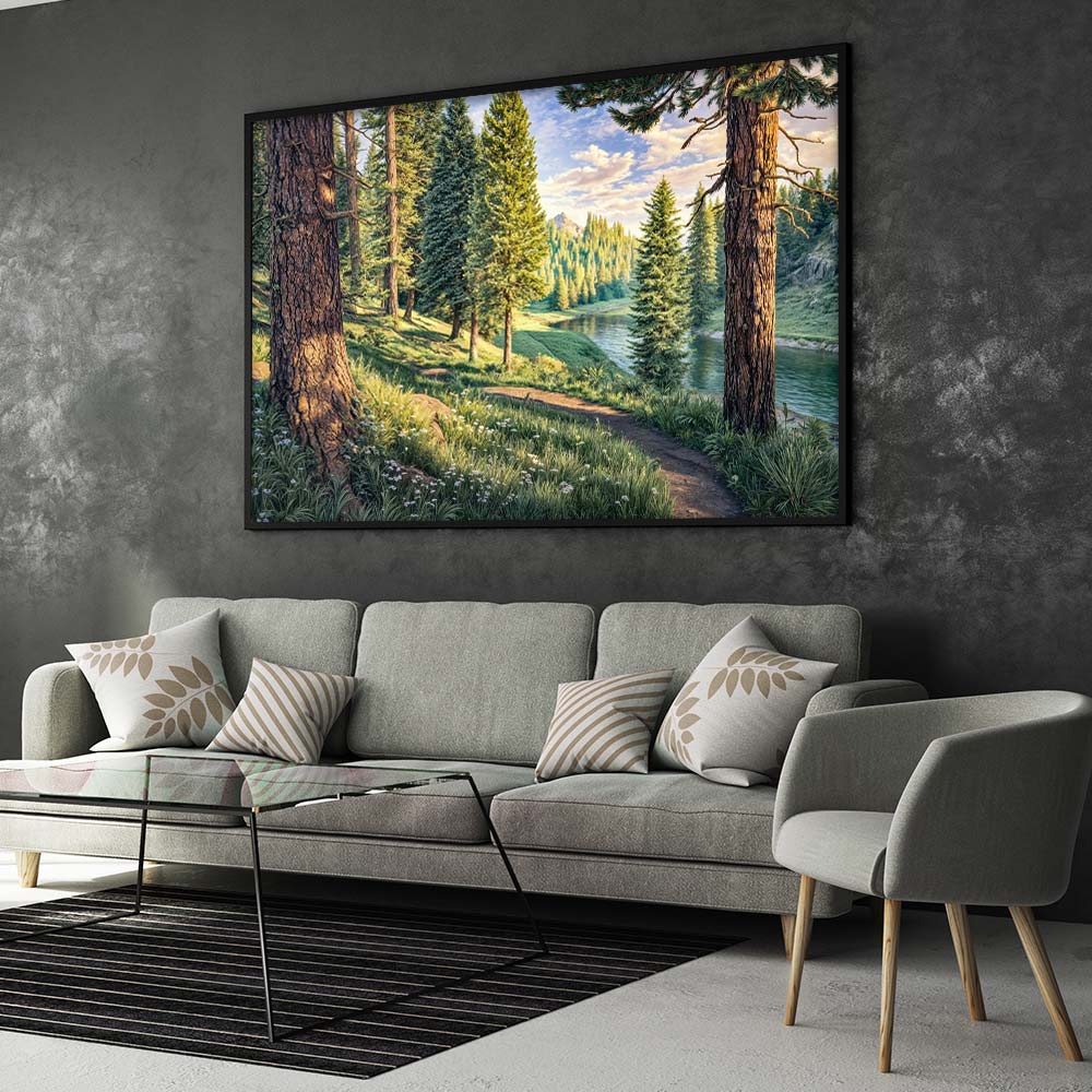 5D Diamond Painting – Pfad der Morgenstille, Unique-Diamond