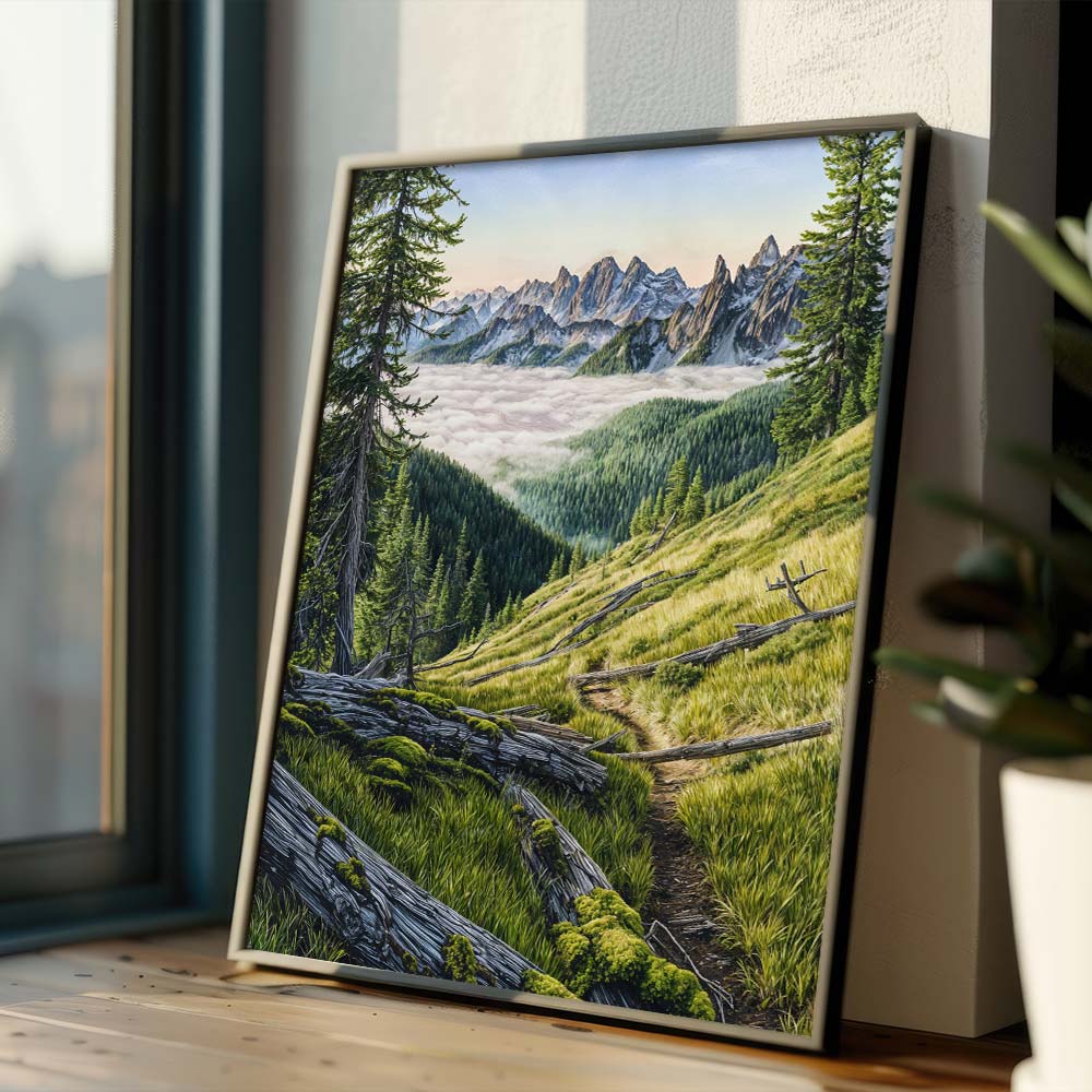 5D Diamond Painting – Pfad über den Wolken, Unique-Diamond
