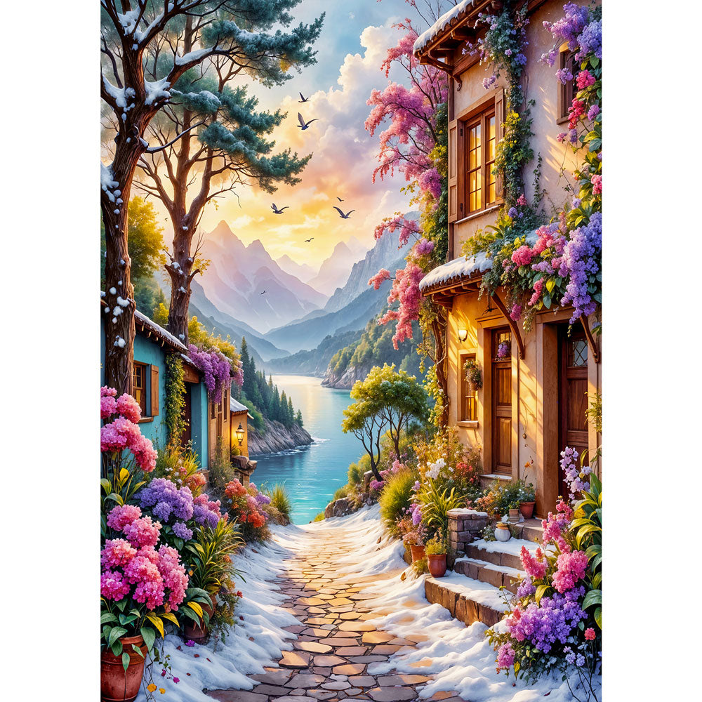 5D Diamond Painting – Pfad zum Licht Unique-Diamond