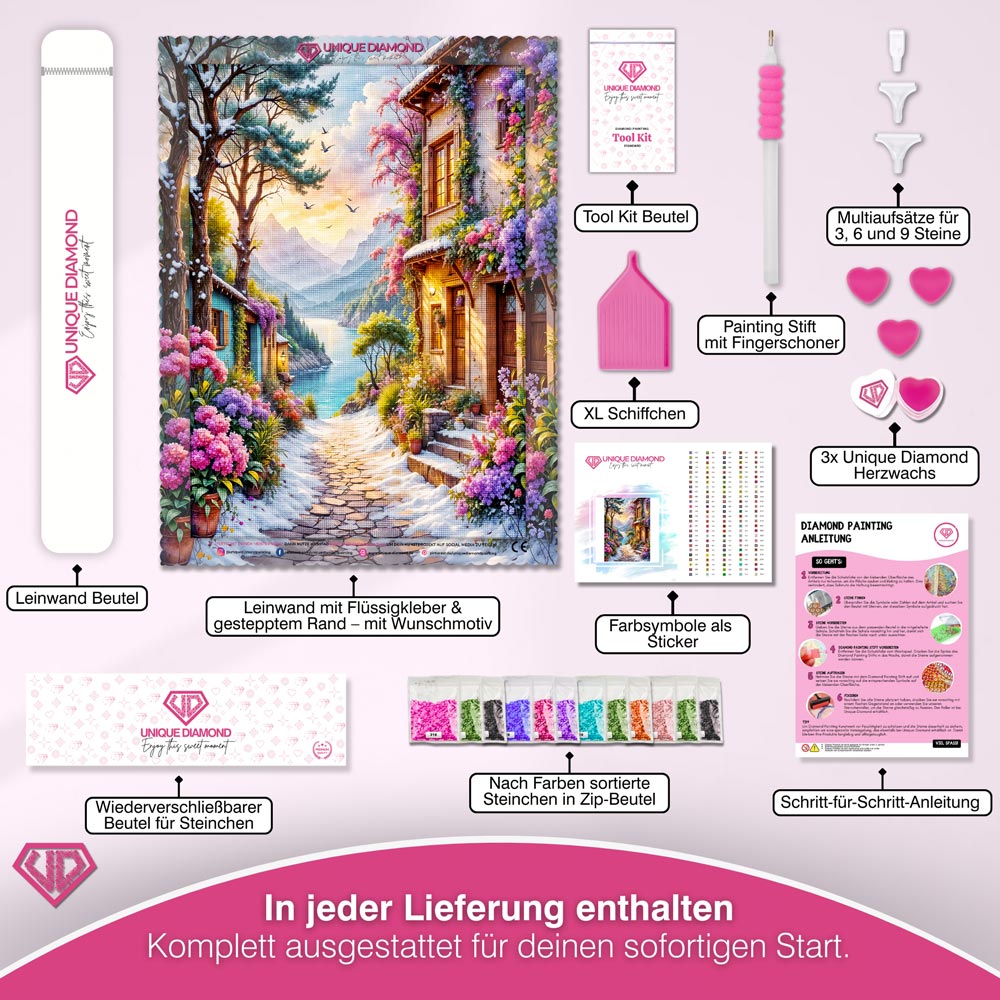 5D Diamond Painting – Pfad zum Licht Unique-Diamond