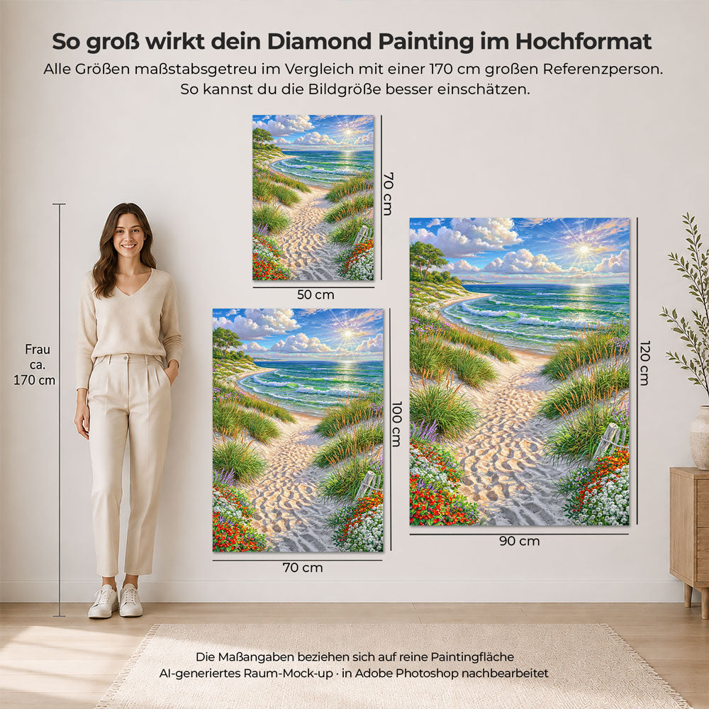 5D Diamond Painting – Pfad zum Meeresglück