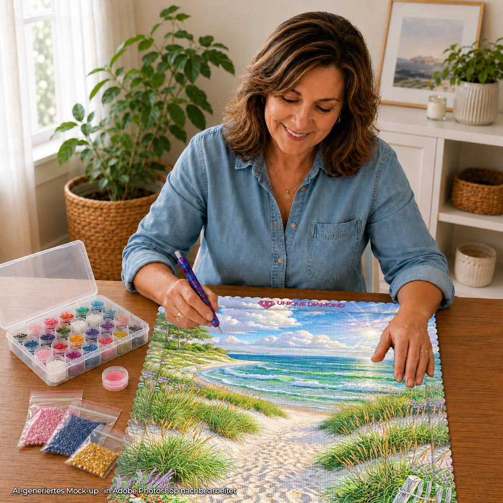 5D Diamond Painting – Pfad zum Meeresglück