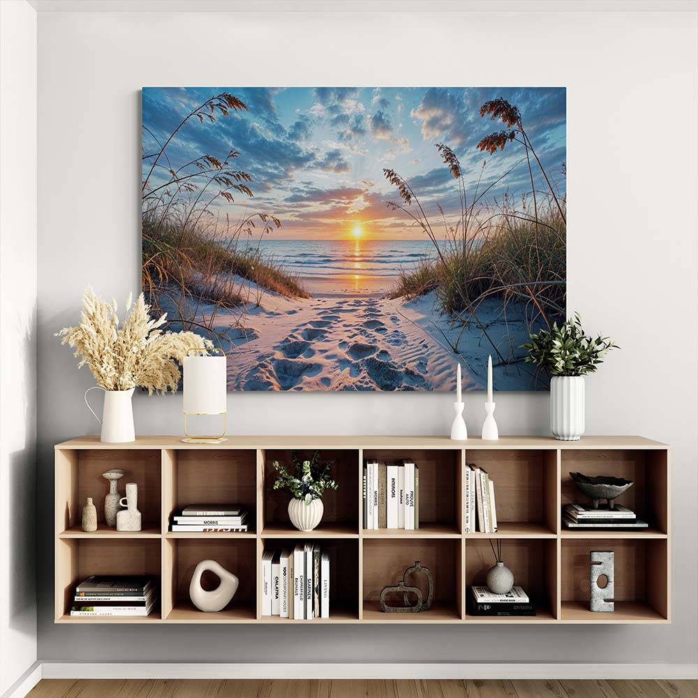 5D Diamond Painting – Pfad zum Sonnenuntergang, Unique-Diamond