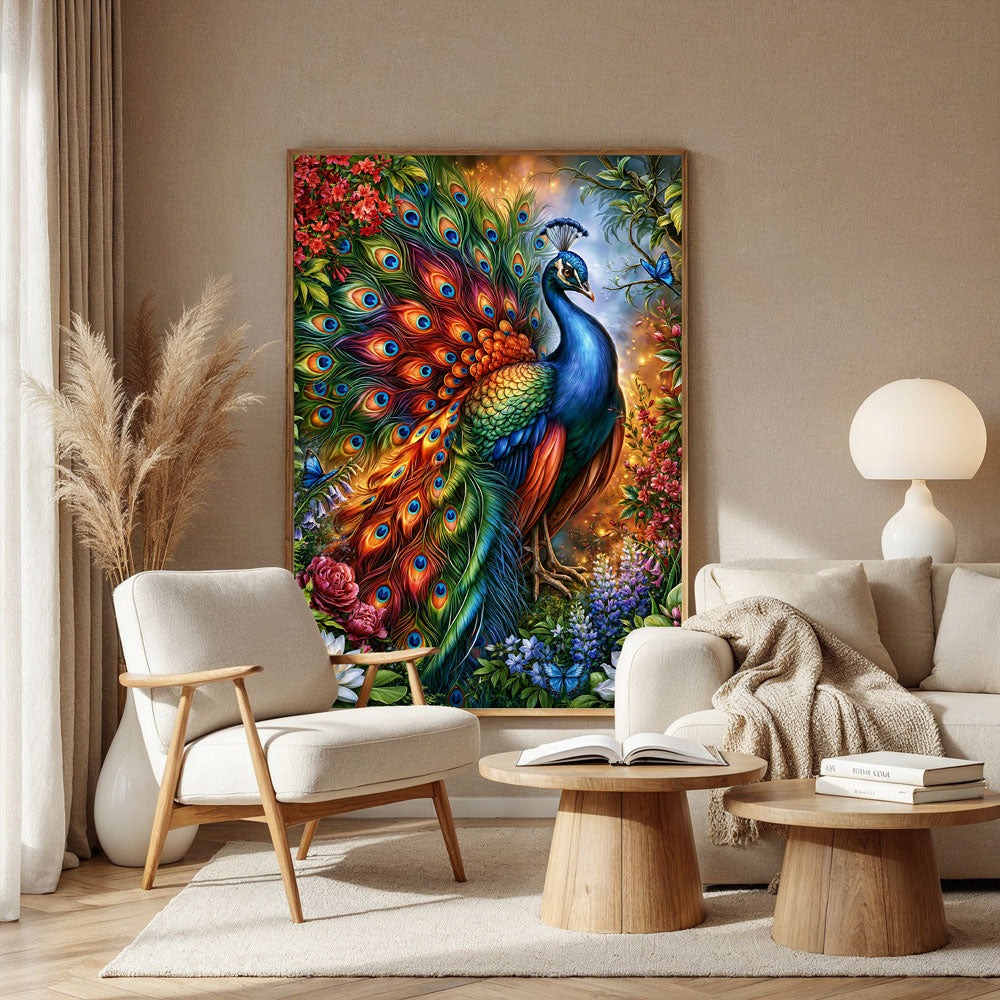 5D Diamond Painting – Pfau der Farbenpracht