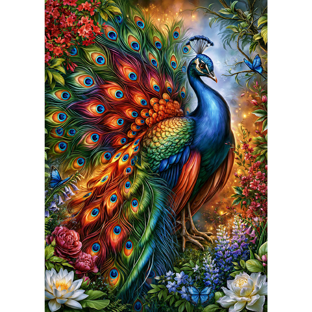 5D Diamond Painting – Pfau der Farbenpracht | Unique Diamond