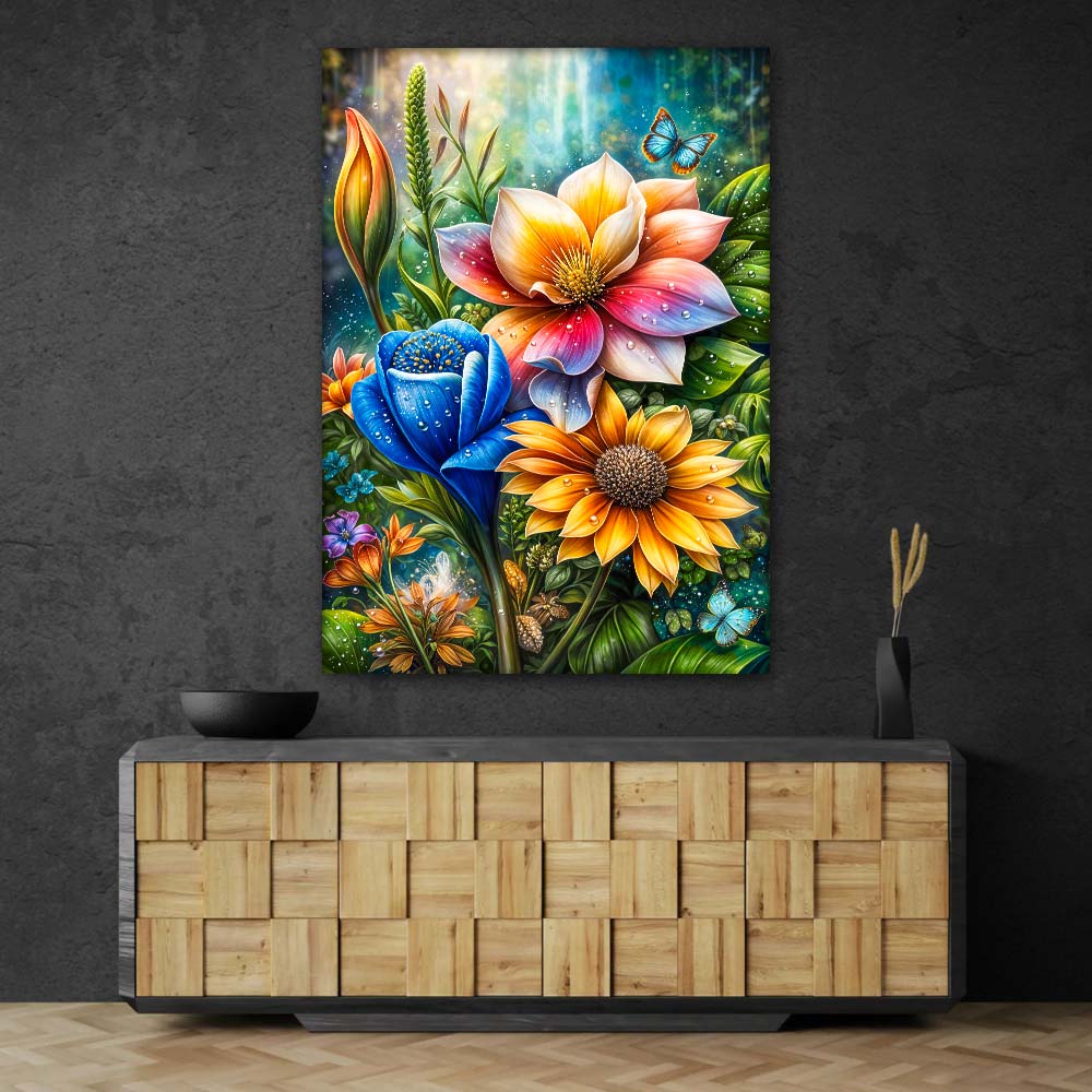 5D Diamond Painting – Radiant Garden Blossoms