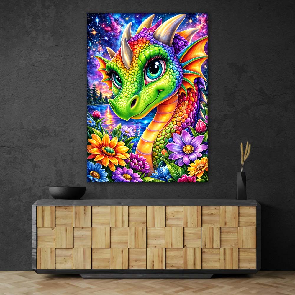 5D Diamond Painting – Rainbow Dragon Dream