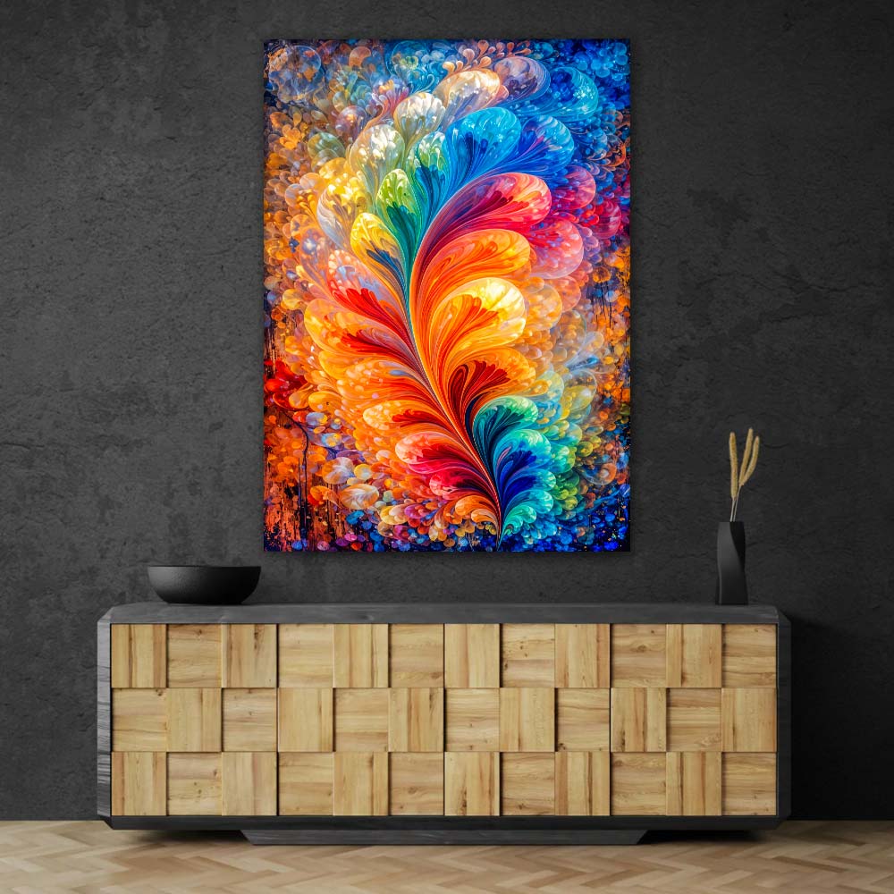 5D Diamond Painting – Rainbow Feather