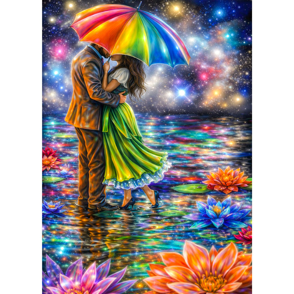 5D Diamond Painting – Rainbow Love, Unique-Diamond